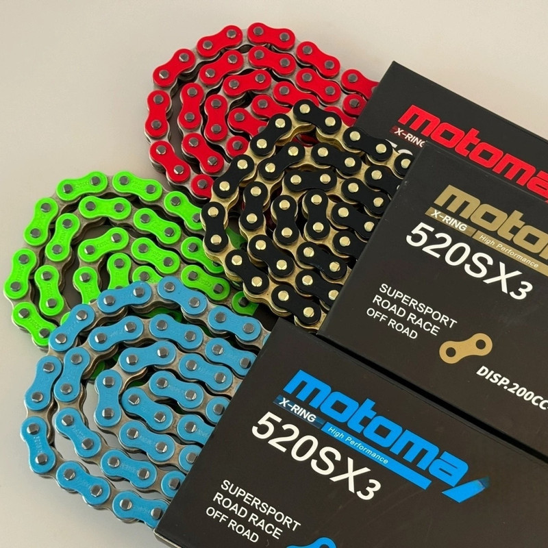 MotoMax MotoMax รถจักรยานยนต์ซีลน้ํามันโซ่ 520SX3 แผ่นหิมะ Kawasaki Honda Spring Breeze Promise ที่ย