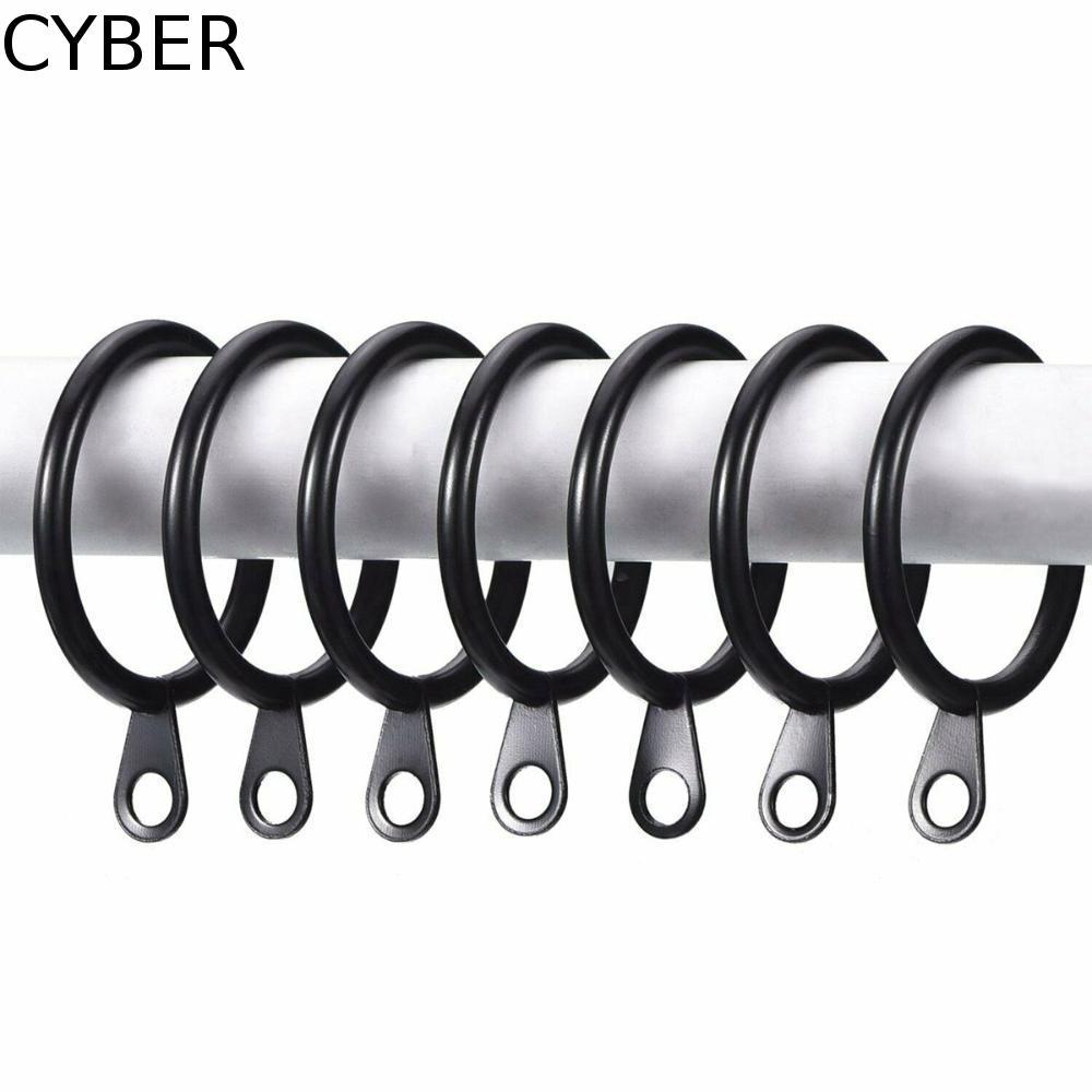 CYBER Curtain Rings Home Low Noise Heavy Duty Metal สําหรับราวม่าน
