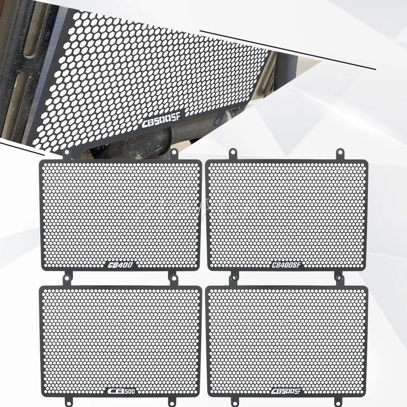 หม้อน้ํารถจักรยานยนต์ Grille Guard Cover ถังเก็บน้ําป้องกันสําหรับ HONDA CB400SF CB500SF CB400/CB500