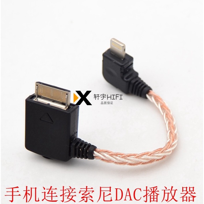 HIFI TypeC iPhone lightning to DOCK Sony Brick Black Brick DAC สายถอดรหัส Audio Line