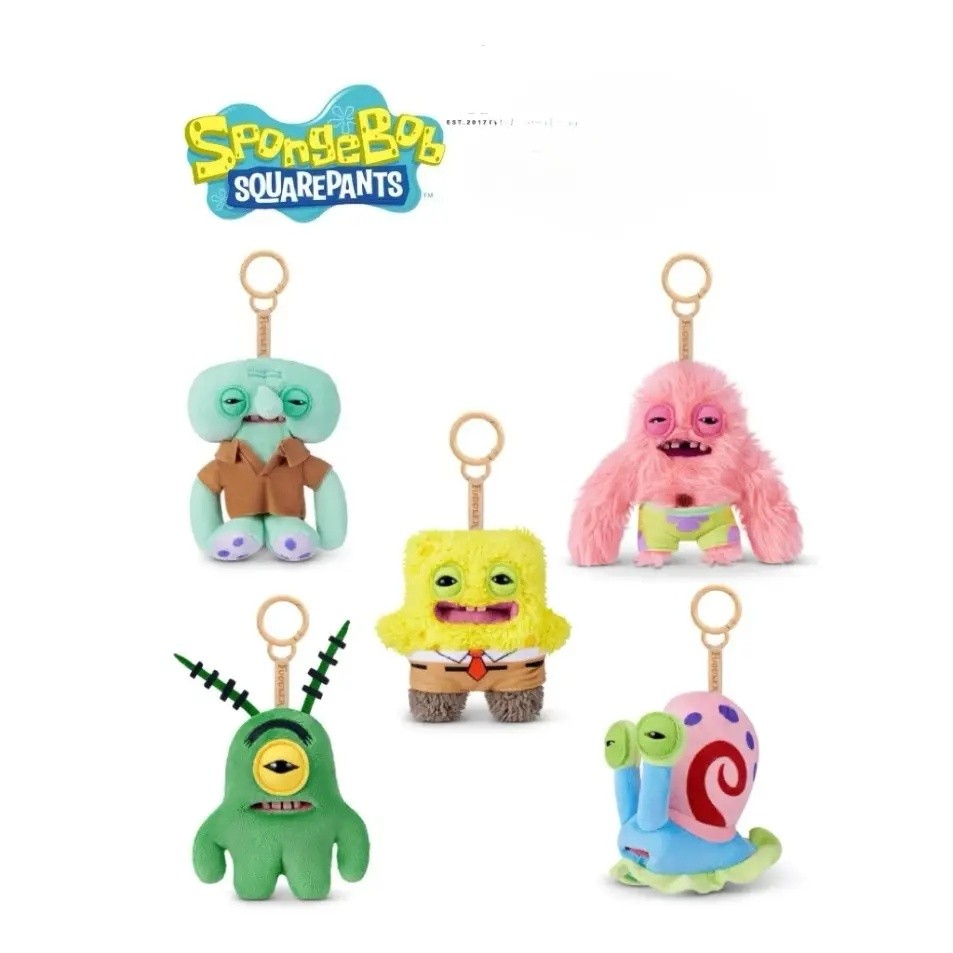 Fuggler SpongeBob พวงกุญแจ 5 "ตลกน่าเกลียด Monster Plush ของเล่นสะสม Patrick Fuggler ตลกน่าเกลียด Mo