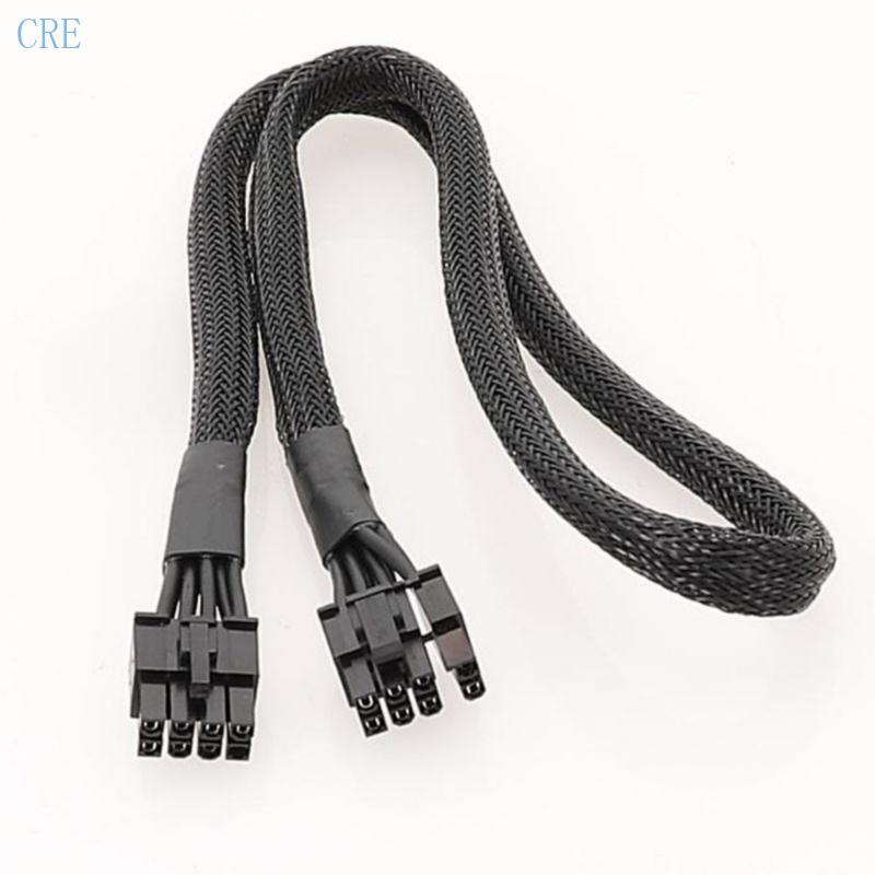 CRE 8Pin ถึง 6+2 Pin Power Supply Adapter Cable GPU 8Pin Male to 8Pin Male Cable