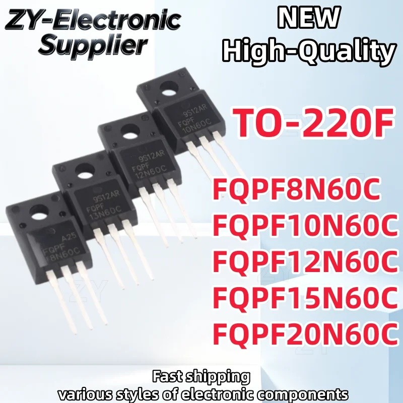 1-5PCS FQPF8N60CPF 8N60C FQPF10N60C 10N60C FQPF12N60C 12N60C FQPF15N60C FQPF20N60C FQPF20N60C 20FQPF
