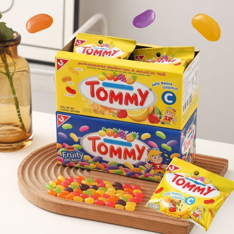 ประเทศไทยนําเข้า TOMMY รสผลไม้สารพัน Gummy ยางเม็ดมะม่วงหิมพานต์ Candy Sharing แพคเกจของขวัญวันเกิดเ