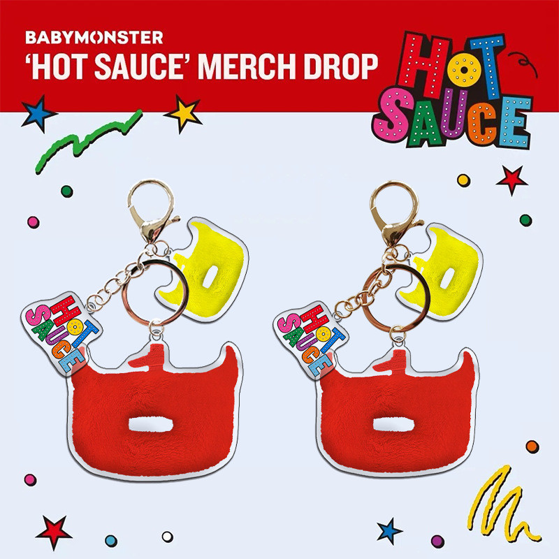 Baby Monster < HOT SAUCE > แฟลชพวงกุญแจจี้กระเป๋าอุปกรณ์เสริม Baby Monster สินค้า