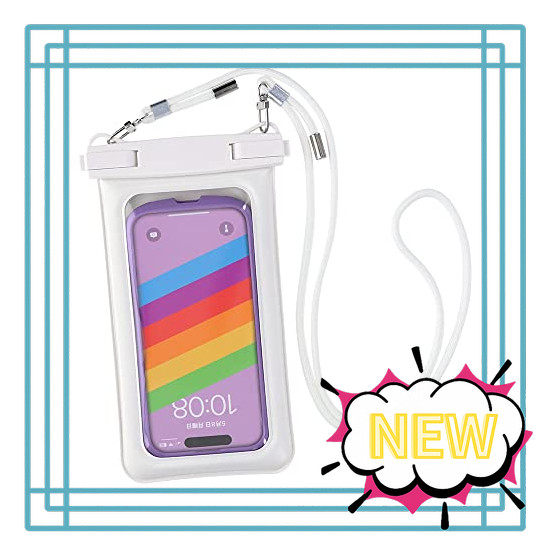 Owltech Smartphone Waterproof Case [Floats in Water / Face Recognition / Fits Up to 6.7 Inches] Dust