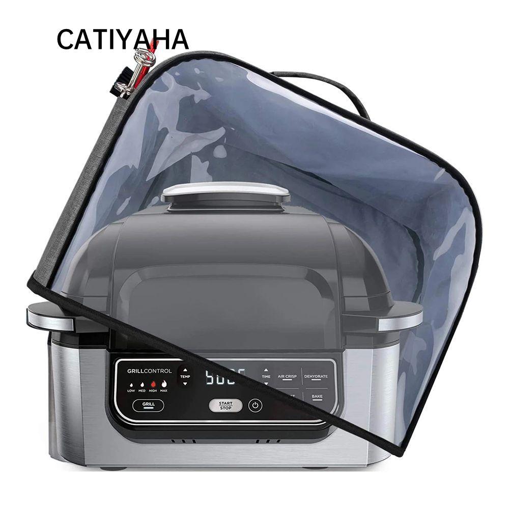 CATIYAHA สําหรับ Ninja Foodi Grill PVC ห้องครัวบ้านกันน้ํา Air Fryer Cover