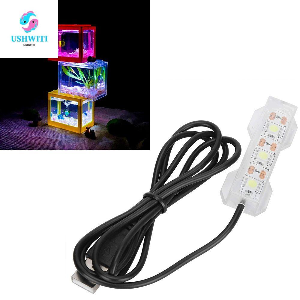 MLINX Fish Tank Light Aquarium LED Light พืชน้ํา Aquarium USB สีสัน Aquarium โคมไฟ