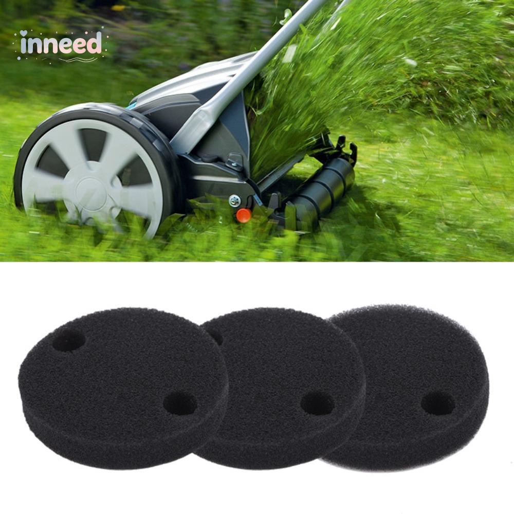 INNEED 10PCS กรองอากาศเปลี่ยน,สีดําผ้าฝ้ายกรองอากาศ Tune-up Kit, 2 หลุมติดตั้งง่ายขนาดกะทัดรัดกลางแจ