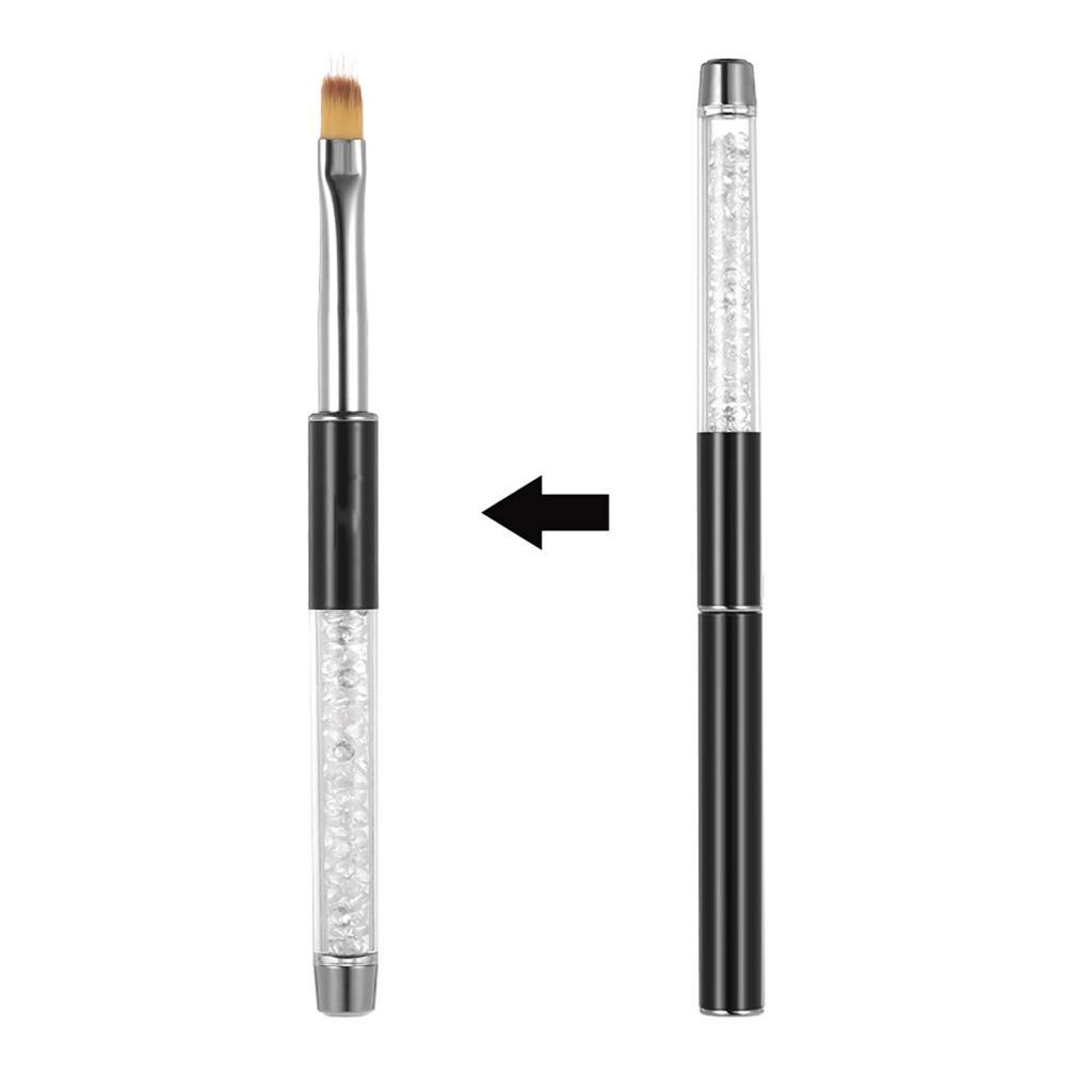 1 PC Nail Art จิตรกรรมปากกาแปรงไนลอน Multifunctional Gradient สีสำหรับเจล UV และอะคริลิคเคล็ดลับ 3D 