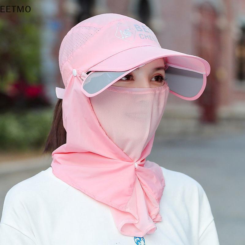 EET UPF หมวกกันแดดพร้อมป้องกันคอป้องกันรังสียูวีระบายอากาศน้ําหนักเบา Headwear สําหรับตั้งแคมป์และกี