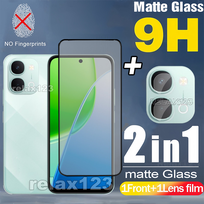 สําหรับ vivo Y31t 5G 2in1 Matte Frosted Glass และเลนส์ฟิล์มสําหรับ VIVO Y31T Y31 Y31t Vivo Y 31 T y3