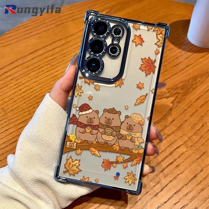 น่ารัก Capybara สําหรับ iQOO 15 13 12 Pro 11 7 U5x U3 U3x U1 U1x Neo 5 SE Z3 เคสโทรศัพท์ชุบหรูหราการ