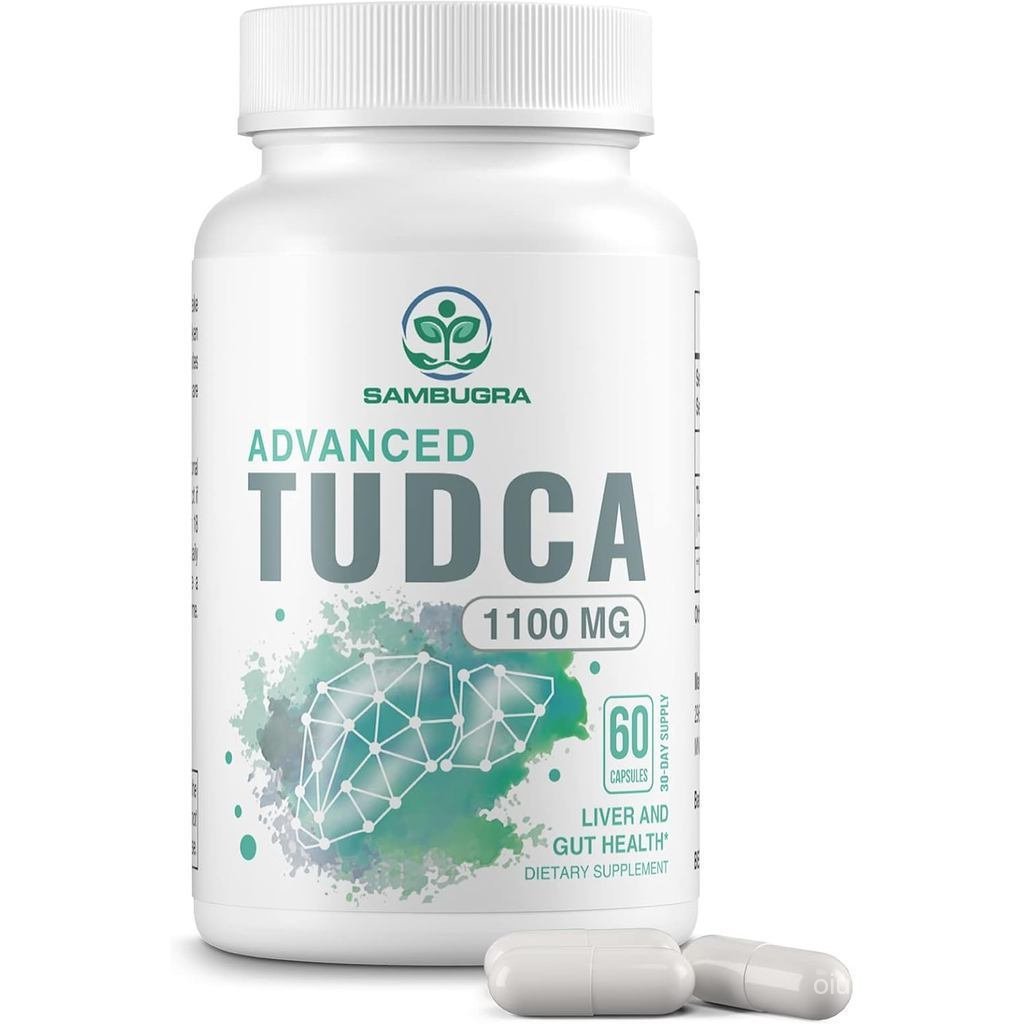 60 แคปซูล TUDCA ตับ 1100 มก.,การทดสอบของเกลือ Super Strong Gall TUDCA สําหรับทําความสะอาดและซ่อมแซม