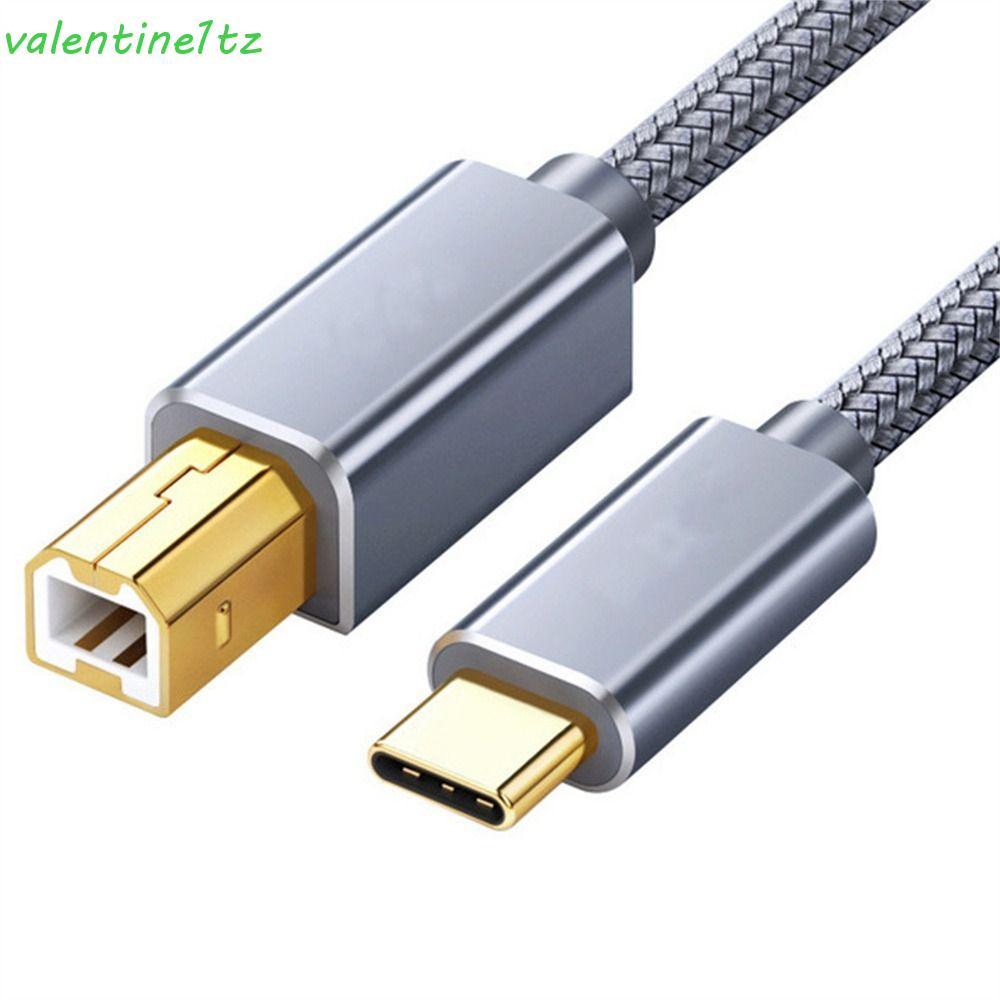 YOGIC สาย USB C ถึง USB B สายถัก 0.5 M/1 M/1.5 M/2 M USB2.0 หญิง USB B 2.0 480Mbps ข้อมูล Transfer 4