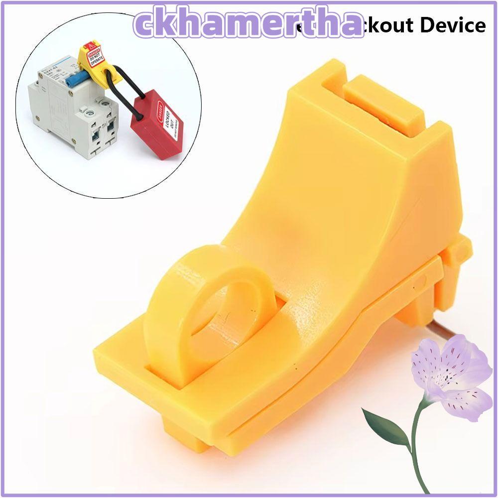CKHAMPH 1 ชิ้น Circuit Breaker Lockout อุปกรณ์, Outward Pin Nylon MCB Safety Lockout Device, Compact