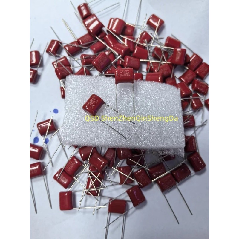 100pcs CBB ตัวเก็บประจุ 104 400V 104J 0.1uF 100nF P10 CL21 Metallized Polypropylene ฟิล์มตัวเก็บประจ