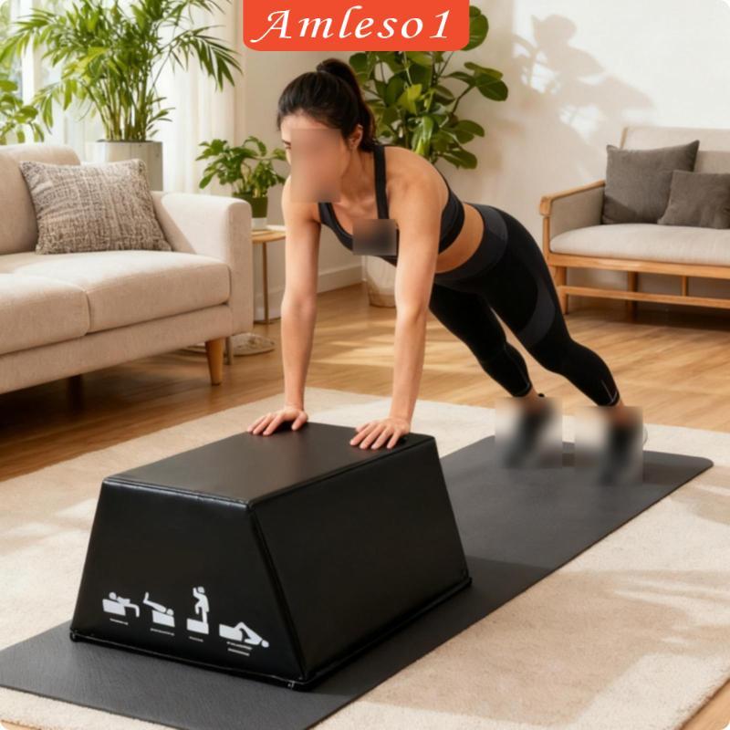 [Amleso1] Hip Thrust Box Multifunctional Glute Bridge Bench Hip Thrust Bench Anti-Slip