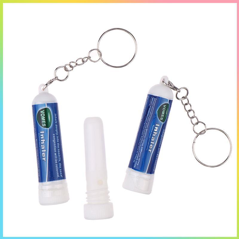 5 ชิ้นจมูก Sti พวงกุญแจ Boosts Focus Inhaler หลอด Cooling Nasal Inhaler Aromatherapy Energy Bar