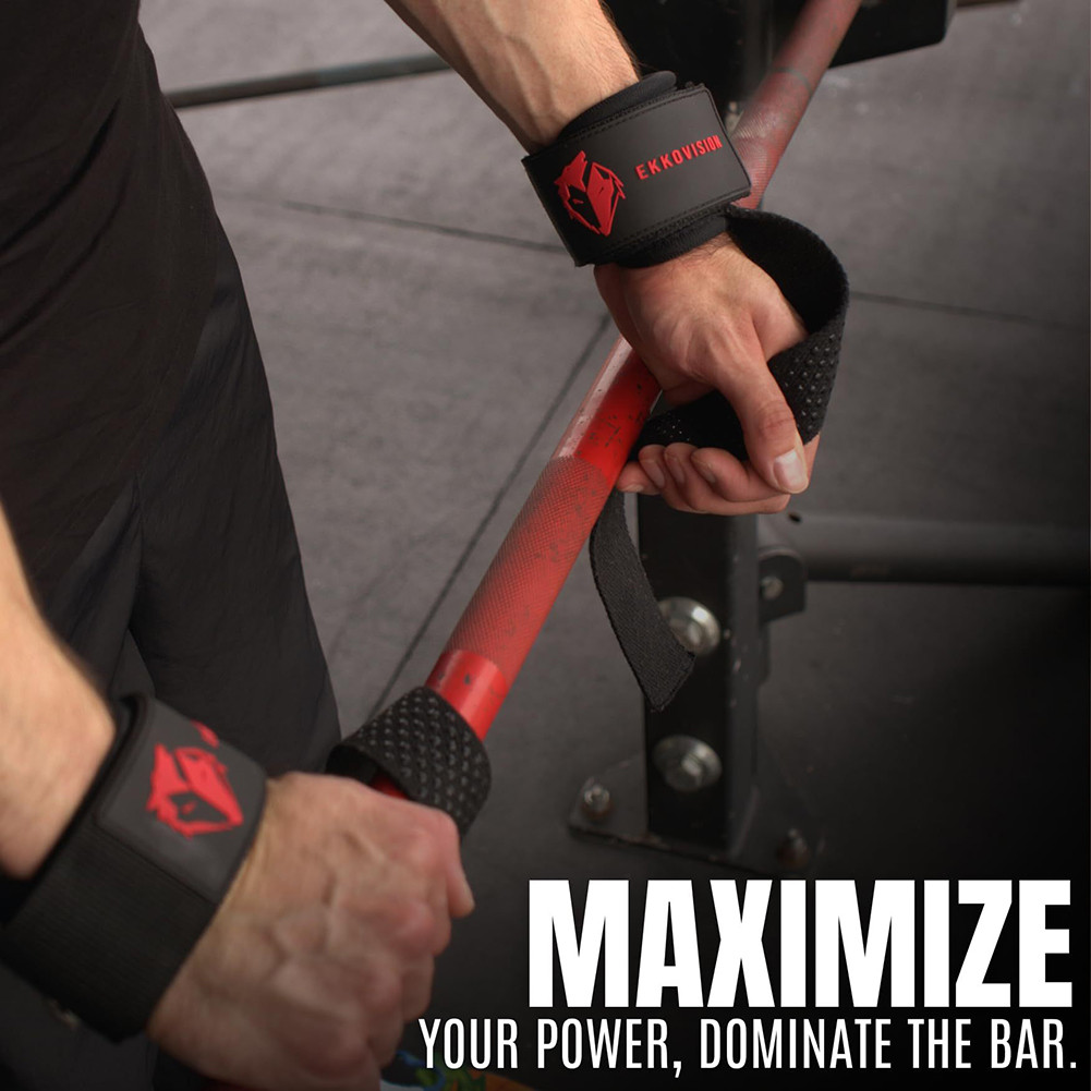 Heavy Duty Lifting Grips สําหรับ Deadlifts Integrated Cushion Wrist Support Heavy Deadlift Personal 