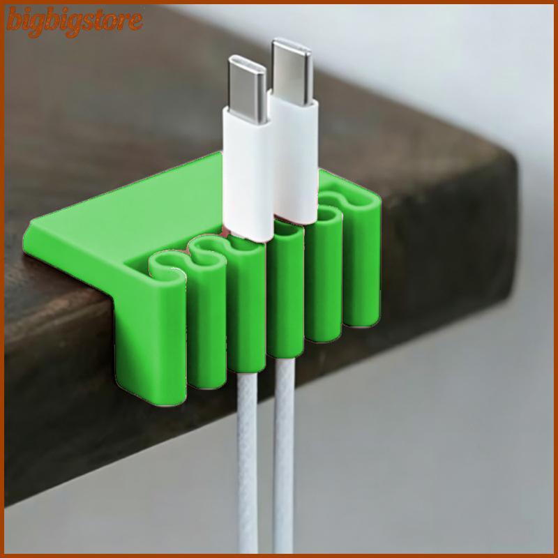 ใหญ่ 5 ชิ้น 3D พิมพ์โต๊ะสาย Organizer คลิป Multi Slot USB สายไฟสําหรับ Home Office Desktop การจัดการ