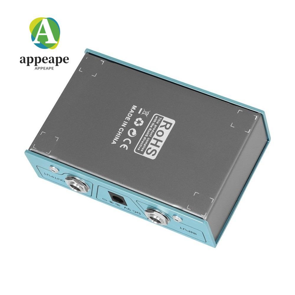 APPEAPE EQ Pedal, LED Sliders อลูมิเนียม 10-Band Equalizer, ทนทาน ±12dB Gain/Attenuation Band Contro