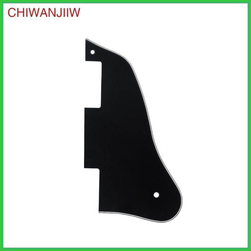 [chiwanjiiw] แผ่นรอยขีดข่วน Pickguard สามชั้นที่ทนทานสําหรับชิ้นส่วนทดแทนกีตาร์ ES335 สีดํา
