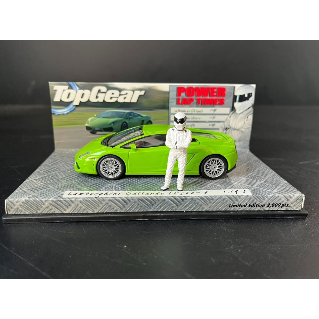 [สต๊อกพร้อม] Mini Cut Minichamps TOP GEAR Series 1: 43 LAMBORGHINI Galado LP560-4 สีเขียว LAMBORGHIN