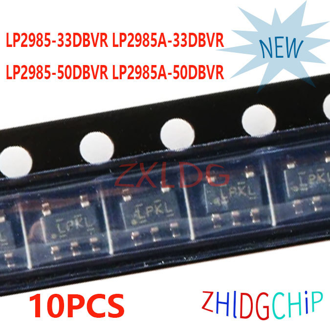 10PCS ยี่ห้อใหม่ LP2985-33DBVR LP2985A-33DBVR LP2985-50DBVR LP2985A-50DBVR SOT23-5