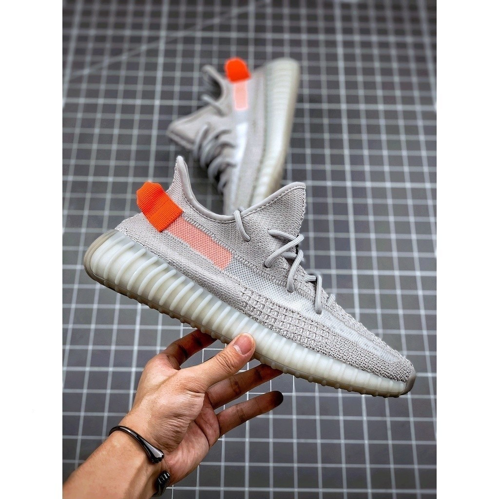 Yeezy Boost 350 V2 "ไฟท้าย" 350v2 Yeezy tenis kasut รองเท้าวิ่ง BRM6