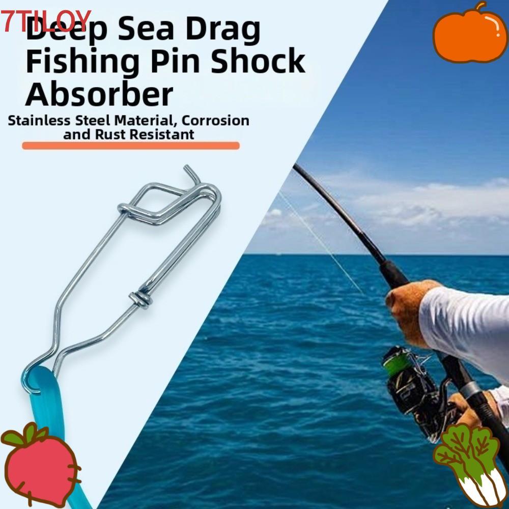 7TILOYSHOP เบ็ดตกปลา Lure Connector, Shock Cord สแตนเลส Downrigger น้ําหนัก Snubber, กันสนิม Heavy D