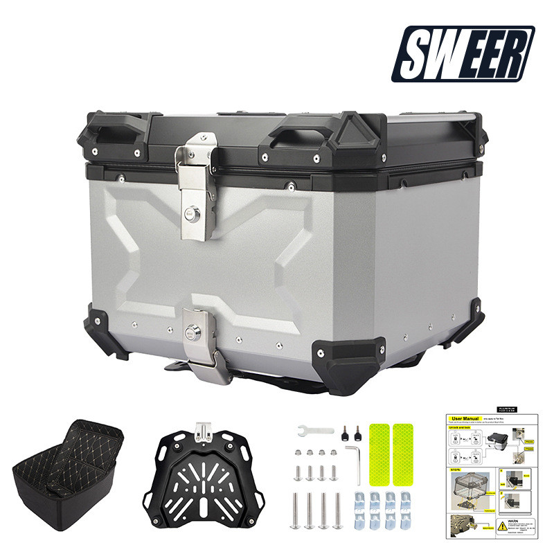 80l อลูมิเนียม 55l32l กล่องกล่อง 45l ด้านข้างสามกล่องรถจักรยานยนต์ 100l หางกันน้ํา 65l28l36l