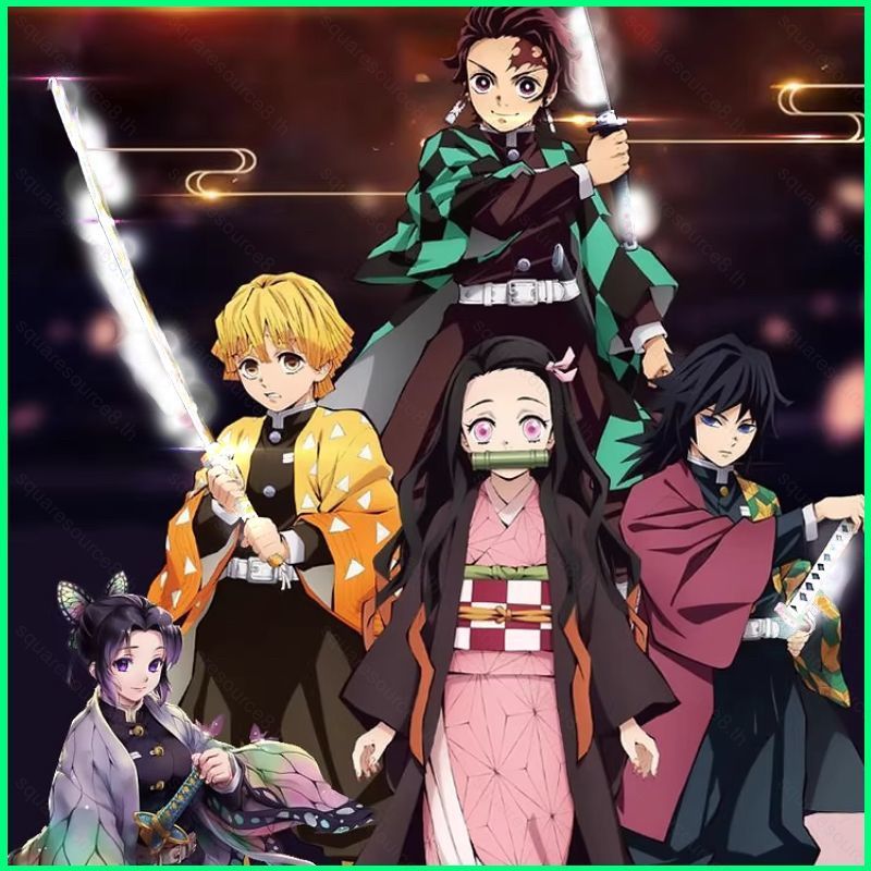 Demon Slayer คอสเพลย์เครื่องแต่งกาย Shinobu Kocho Haori Tomioka Giyu Tanjiro ชุดเครื่องแต่งกาย