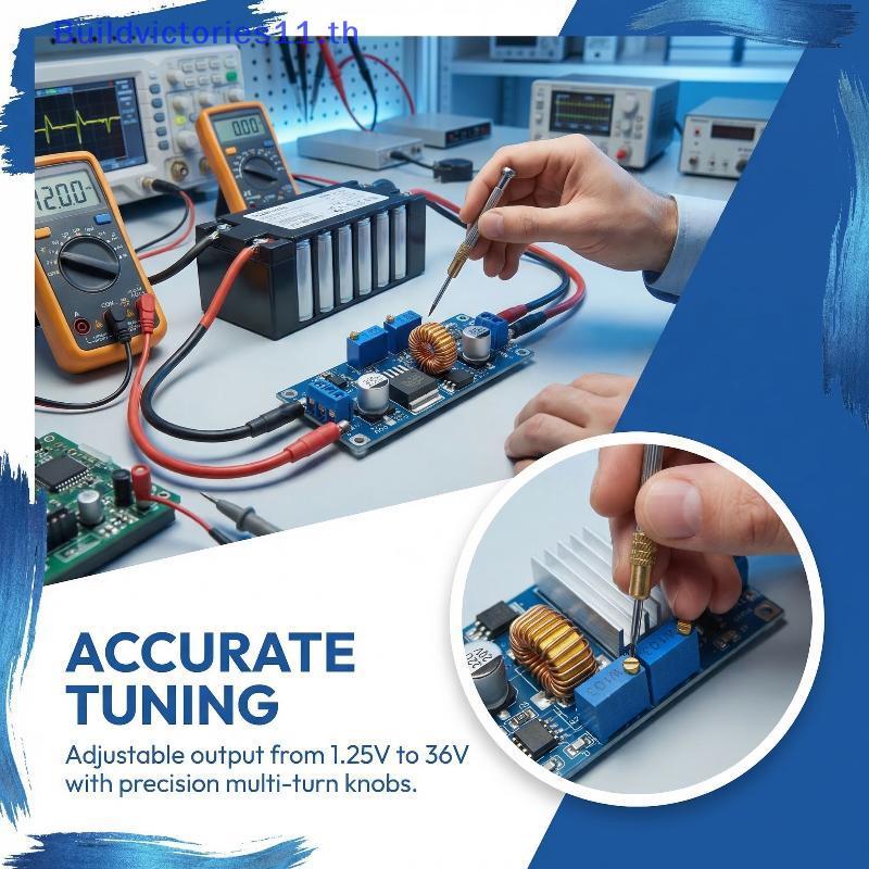 Buildvictories11 XL4015 ปรับโมดูล 6V38V ถึง 125V36V ขั้นตอนลง Converter สําหรับ DIY โครงการ LED Stri