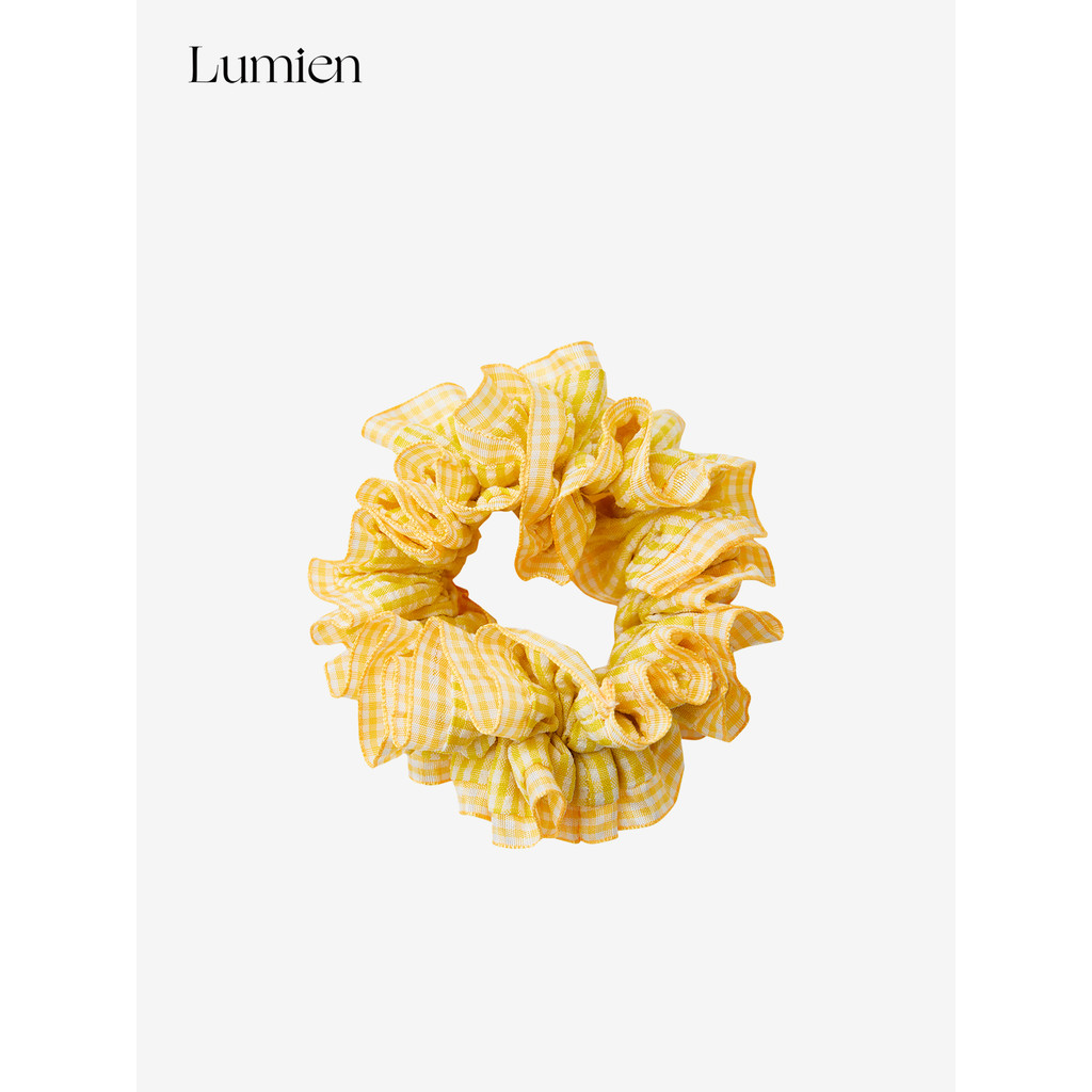 LUMIEN Contrast Color Multi-Layer จีบ Ruffled Hair Tie เครื่องประดับผม LK6A321