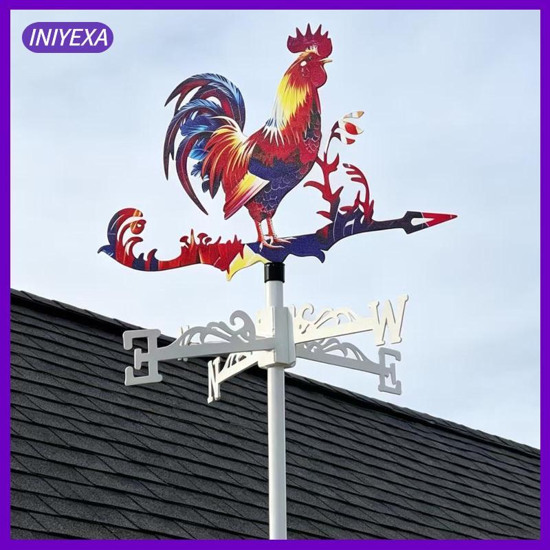 [Iniyexa] Metal Weather Vane Iron Supplies, Decor, Weathercock Animal Metal Wind Vane Decorative