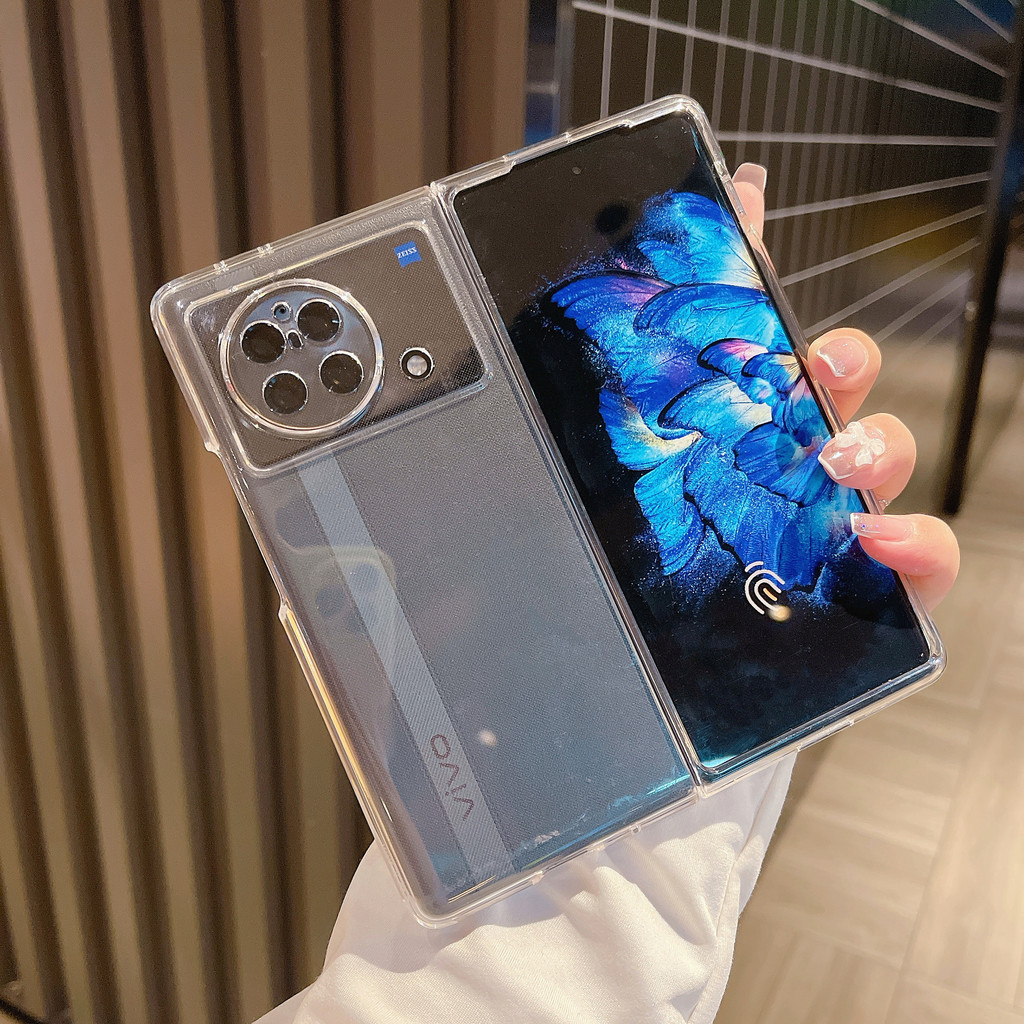 เหมาะสําหรับ vivoxfold เคสโทรศัพท์โปร่งใสสไตล์ใหม่ vivo เคสโทรศัพท์หน้าจอพับได้ vivo X พับ + Flip เค