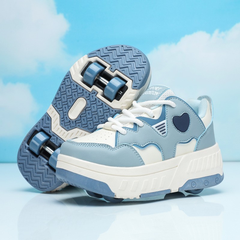 Runaway Shoe Store Roller Skate Boys Shoes Roller Walking Shoes Student Laces Light Skate Laces Whee