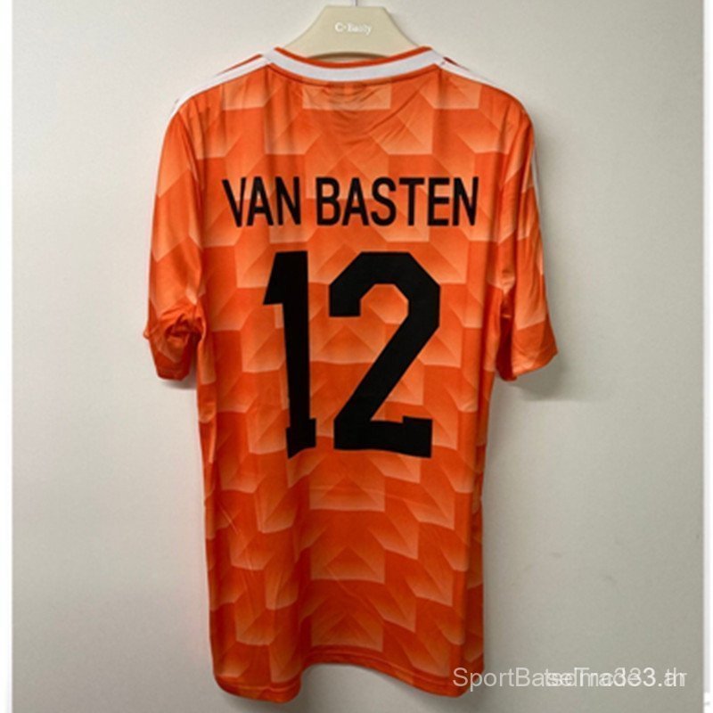 Retro Version SSS+1988 Dutch Football Gullit Vampustten Classic เสื้อยืดผู้ชาย Q8EK