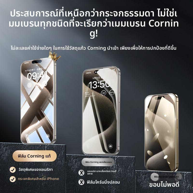 [ลดราคาจํากัดเวลา] [แก้วเยอรมัน] WK Apple 16 ฟิล์มนิรภัยหูฟังกันฝุ่น 15Pro โกดังไร้ฝุ่นป้องกันการแอบ
