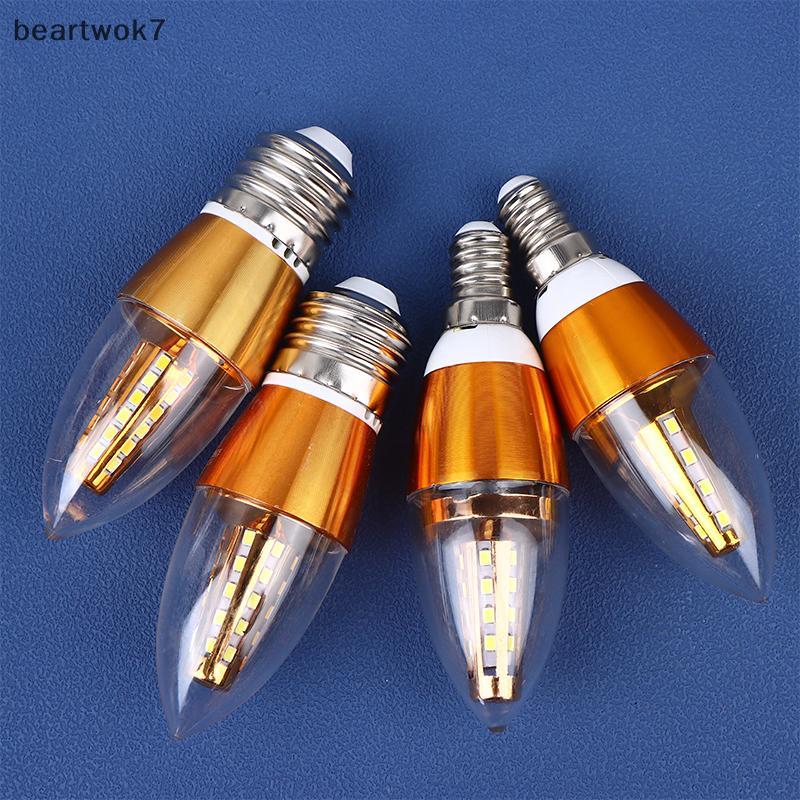 Beartwok7] E14 E27 LED Retro หลอดไฟเทียน 220v หลอดประหยัดไฟ 5W 7W Spotlight illa Lampara โคมระย้าสําหรับตกแต่งบ้านใหม่