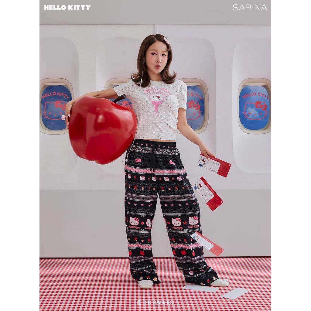 Sabina กางเกงขายาว Hello Kitty Unisex รหัส SXL26005