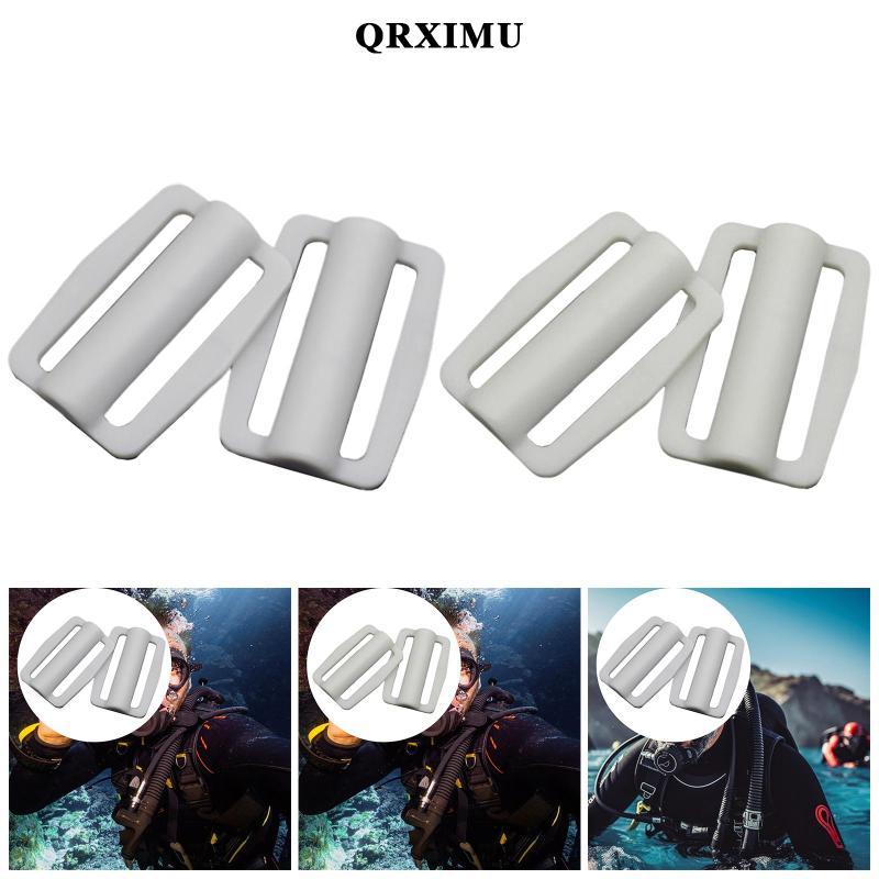 [มงงศ.ส.พ.น.ค.น.เต่า combedสเดิม] 2ชิ้น คอเต่าดําน้ําน้ําหนักเข็มขัด Webbing Keeper ,อุปกรณ์เสริม BC