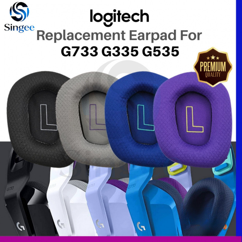 Singee 1 คู่ Logitech G733 G335 G535 ชุดหูฟังเปลี่ยนแผ่นรองหูฟังเบาะ Earpad
