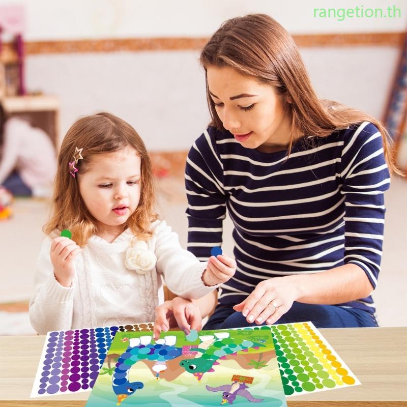 RAN Dot Art Sticker Kids Safe Paper Dot Art กิจกรรมเหมาะสําหรับบ้านและห้องเรียน