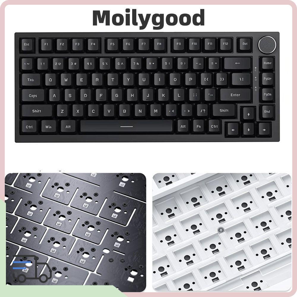 MOILYTH Gaming Keyboard, Backlit AK820 Mechanical Keyboard, With Knob Silent 82-Key Wired Keyboard G