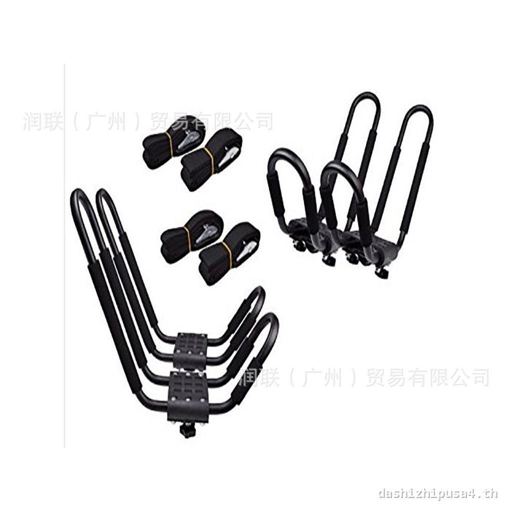 [คุณภาพอัพเกรด] Kayak Roof Rack Kayak Rack Canoe Roof Rack Car Universal กระเป๋าเดินทาง Rack 4 ชิ้นแ
