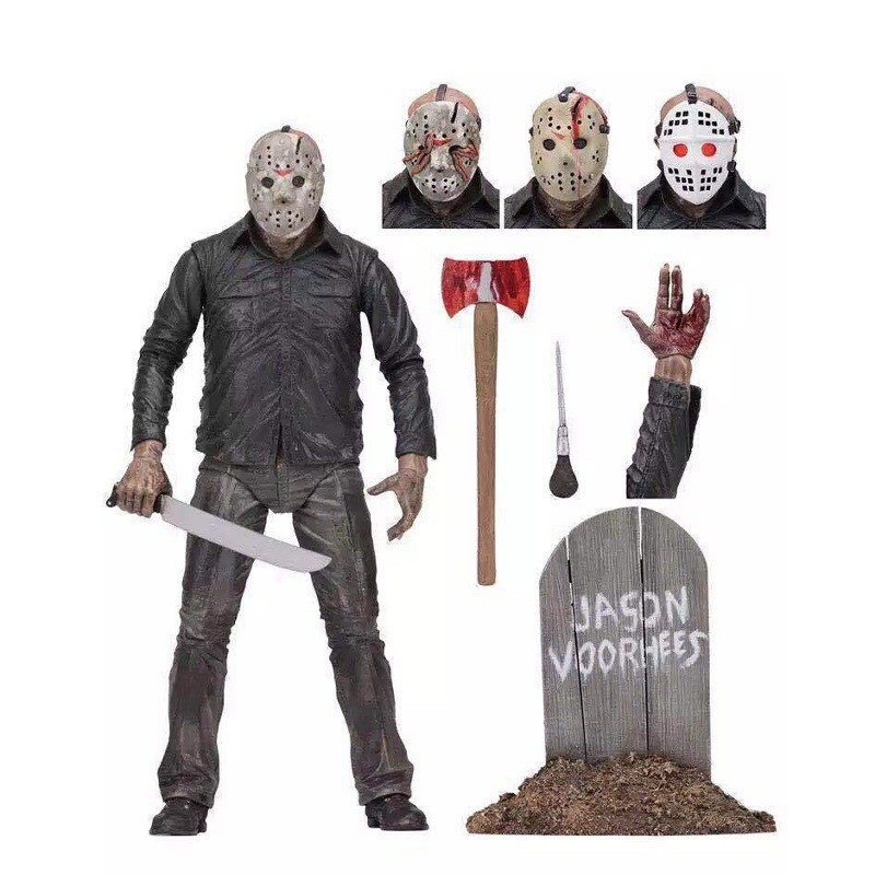 NECA Friday the 13th Part III Jason 1980 Luxury Action Figure 7" สะสม