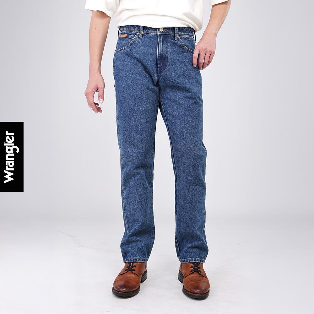 WRANGLER กางเกงยีนส์ผู้ชาย คอลเลคชั่น Beyond Indigo เอวกลาง ทรงตรง รุ่น WR S326MTEXF16 - สียีนส์อ่อน