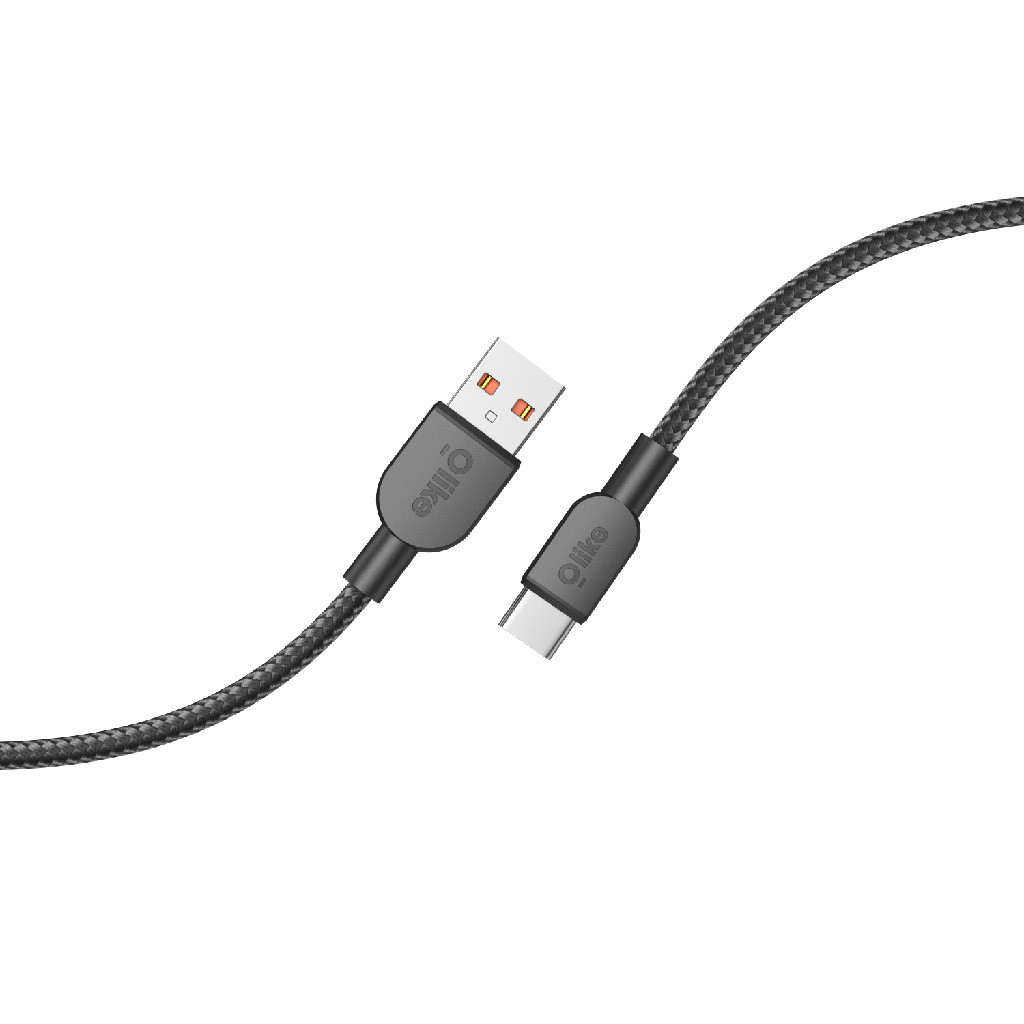 Olike D117M USB-A to Micro Data Cable 100cm 2.4A สีดํา | Olike D117M USB-A to Micro Data Cable 100cm
